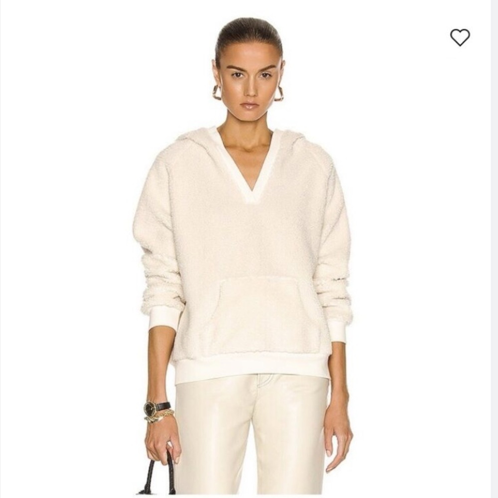 Nili Lotan Sherpa Hoodie in Natural